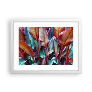 Poster in white frmae - Colourful Thicket - 40x30 cm