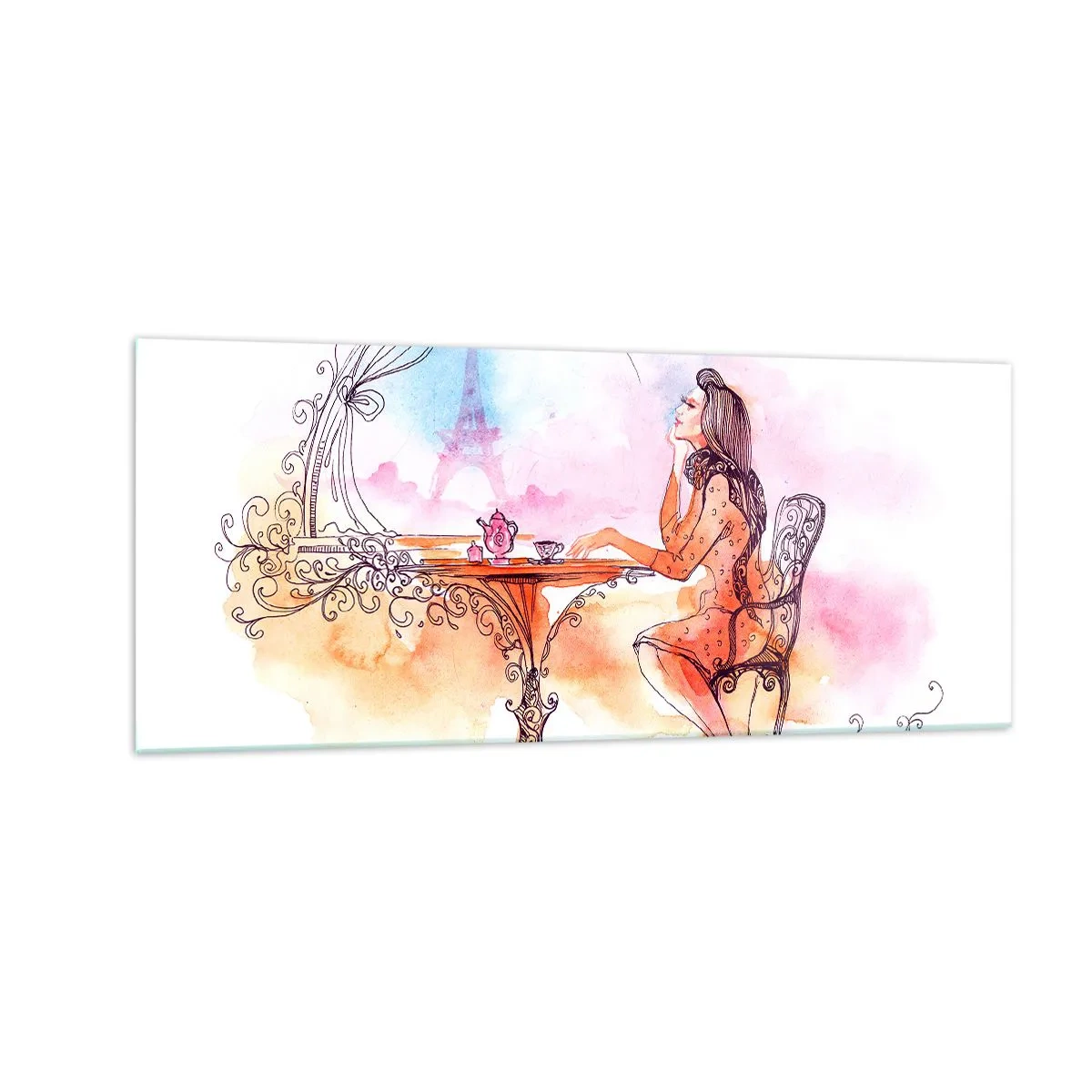 Glass picture - Parisian Chic - 100x40 cm