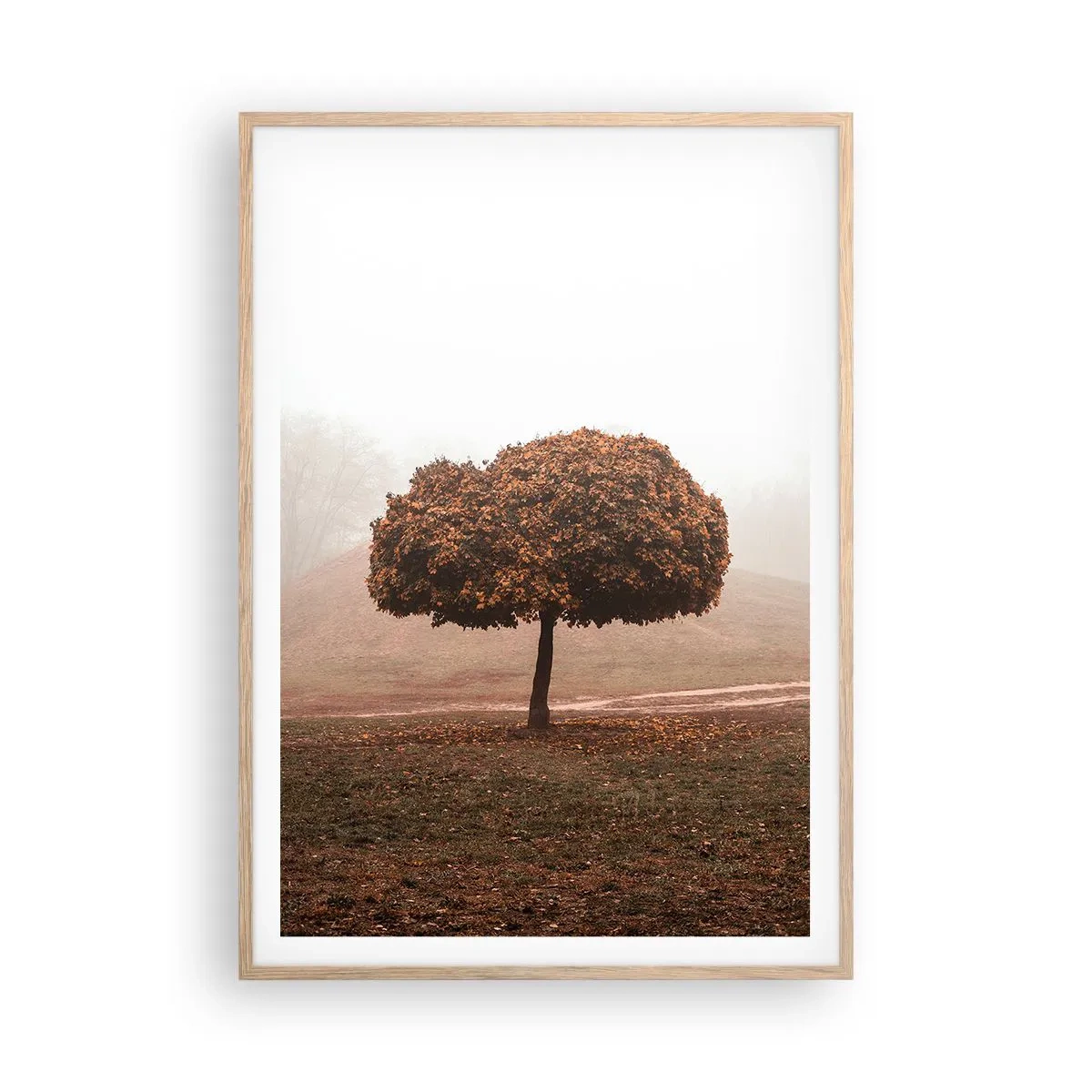 Poster in light oak frame - After a Busy Summer - 70x100 cm