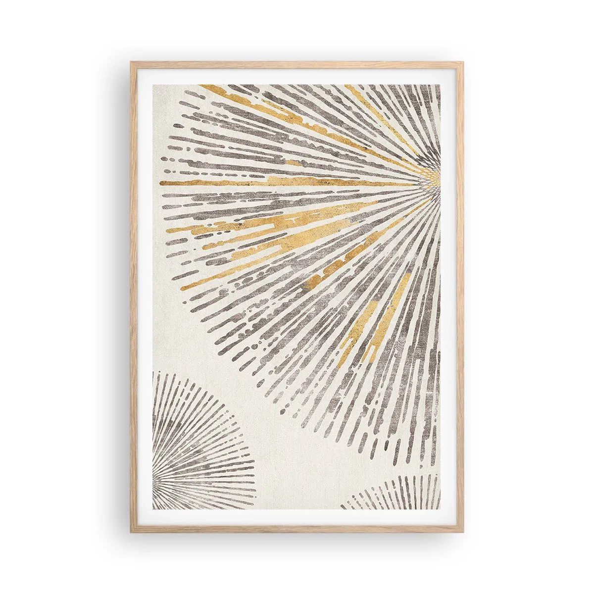 Poster in light oak frame - Beauty of a Ray - 70x100 cm