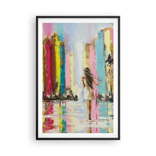 Poster in black frame - Follow Me - 61x91 cm