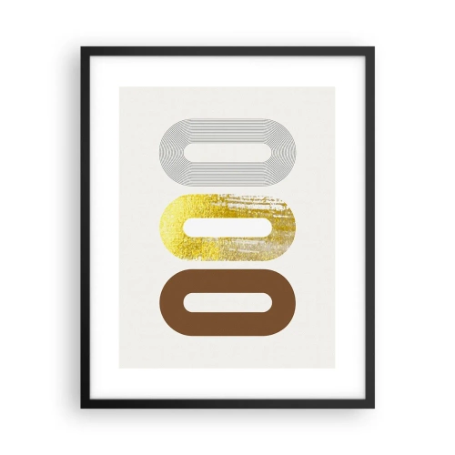 Poster in black frame - Ooo! - 40x50 cm