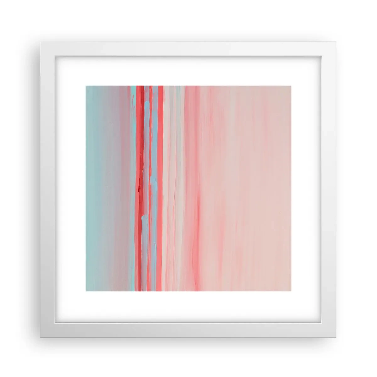 Poster in white frmae - Abstract at Dawn - 30x30 cm