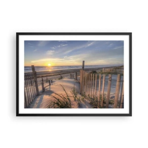 Poster in black frame - Light and Shade of the Wind - 70x50 cm