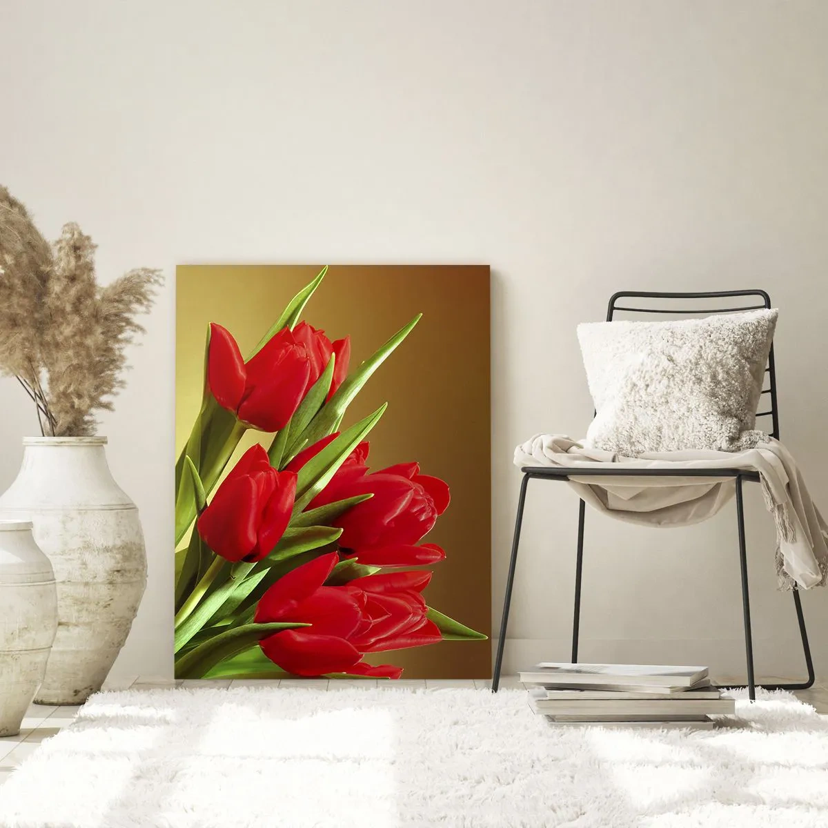 Glass picture - Bunch of Spring Joy - 80x120 cm