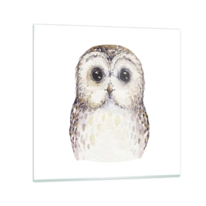 Glass picture - Look Me in the Eyes - 30x30 cm