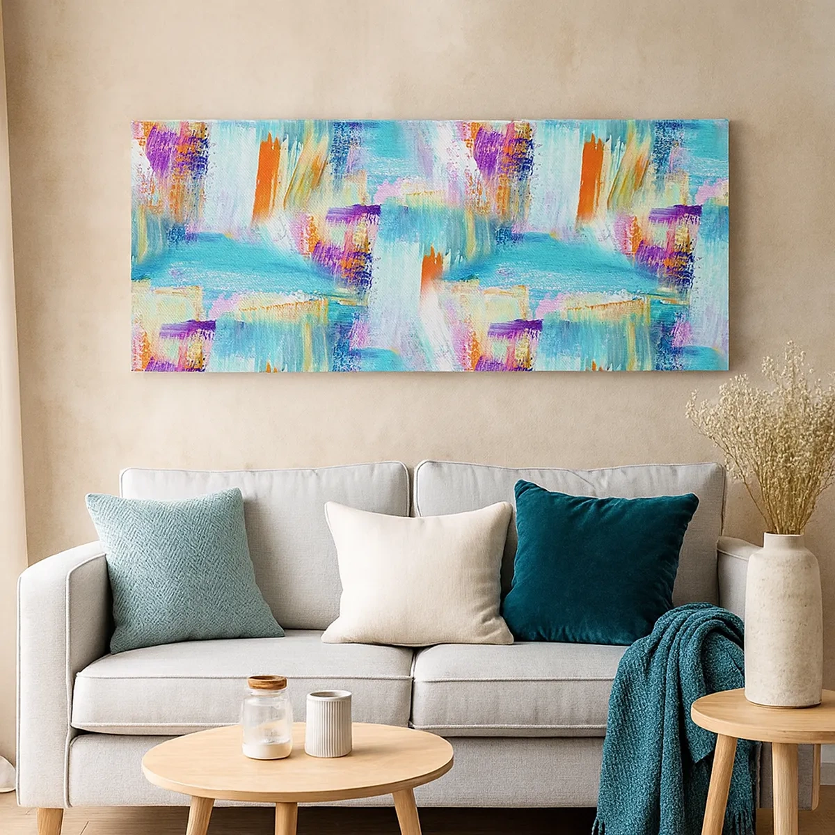 Canvas picture - Cheerfully Interwoven - 30x30 cm