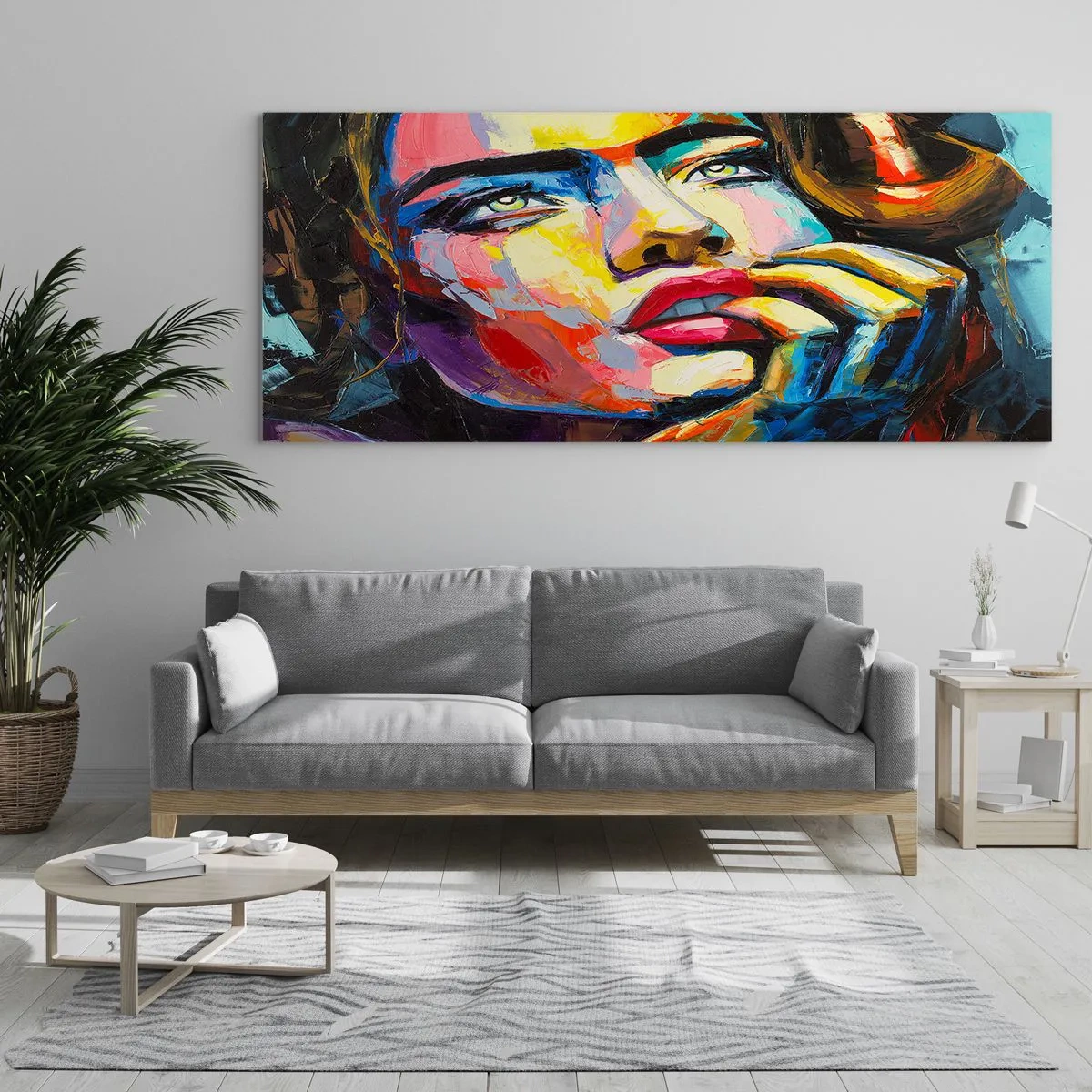 Glass picture - Dreams Like Birds Flying in the Sky - 100x40 cm
