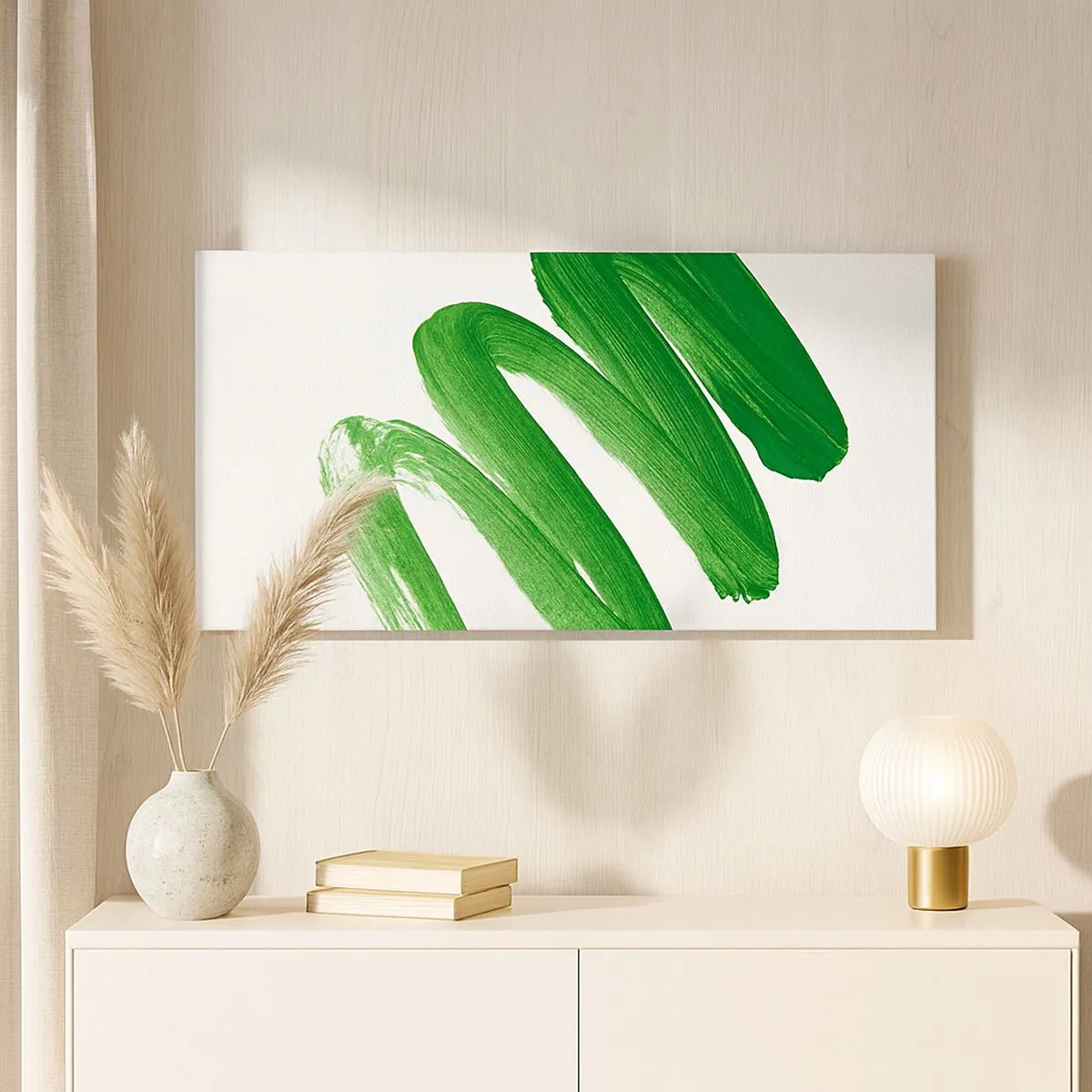 Canvas picture - Green Joke - 100x40 cm