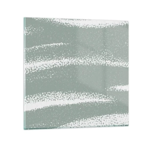 Glass picture - Abstrcat in Winter Climate - 60x60 cm