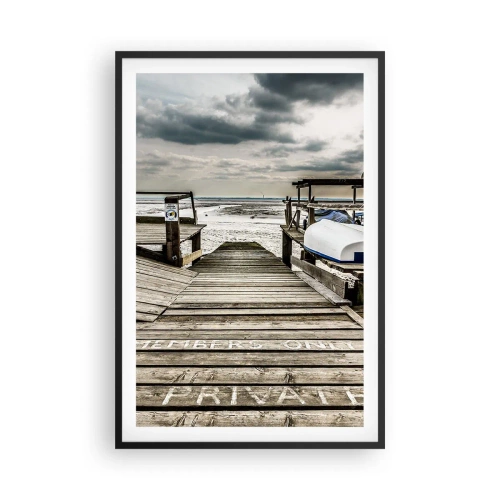 Poster in black frame - Northern Beach - 61x91 cm