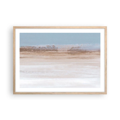 Poster in light oak frame - Ambiguous Landscape - 70x50 cm