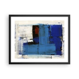Poster in black frame - The Secret of Blue - 50x40 cm
