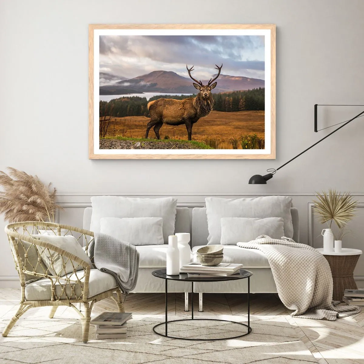 Poster in light oak frame - Majesty of Nature - 70x50 cm