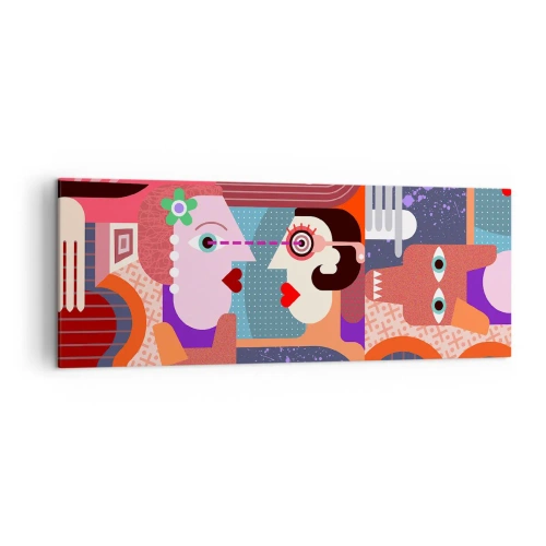 Canvas picture - Eye to Eye - 140x50 cm