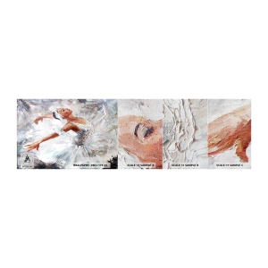 Photo Wallpaper Sample Premium Canvas - Delicate and Light As a Tulle - Ballerina, Dance, Ballet - 100x30 cm