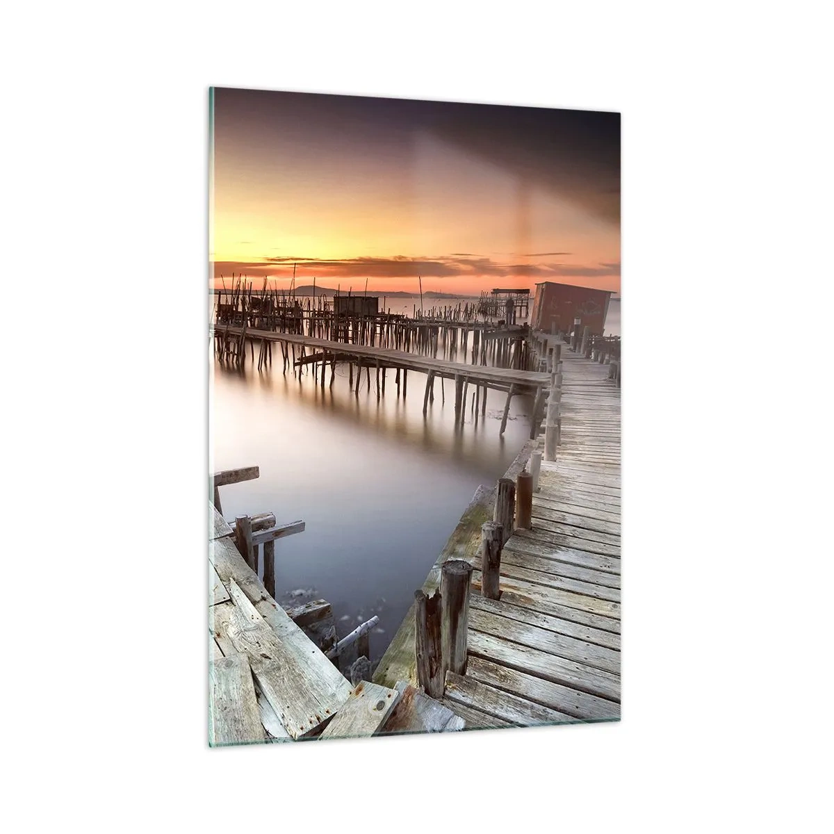 Glass picture - Authentic, Not a Tourist Trap - 50x70 cm