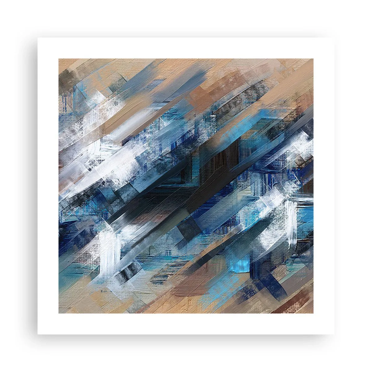 Poster - On the Blue Slant - 50x50 cm