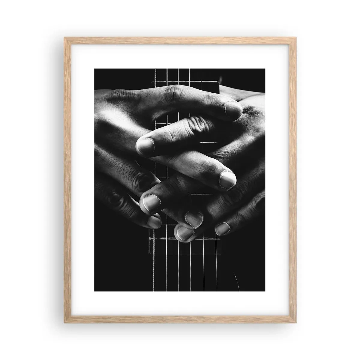 Poster in light oak frame - Artist's Prayer - 40x50 cm
