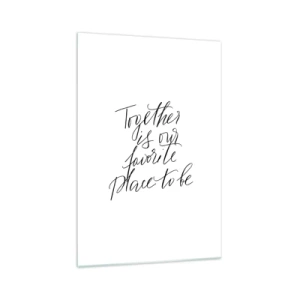 Glass picture - Do You Also Feel This? - 70x100 cm