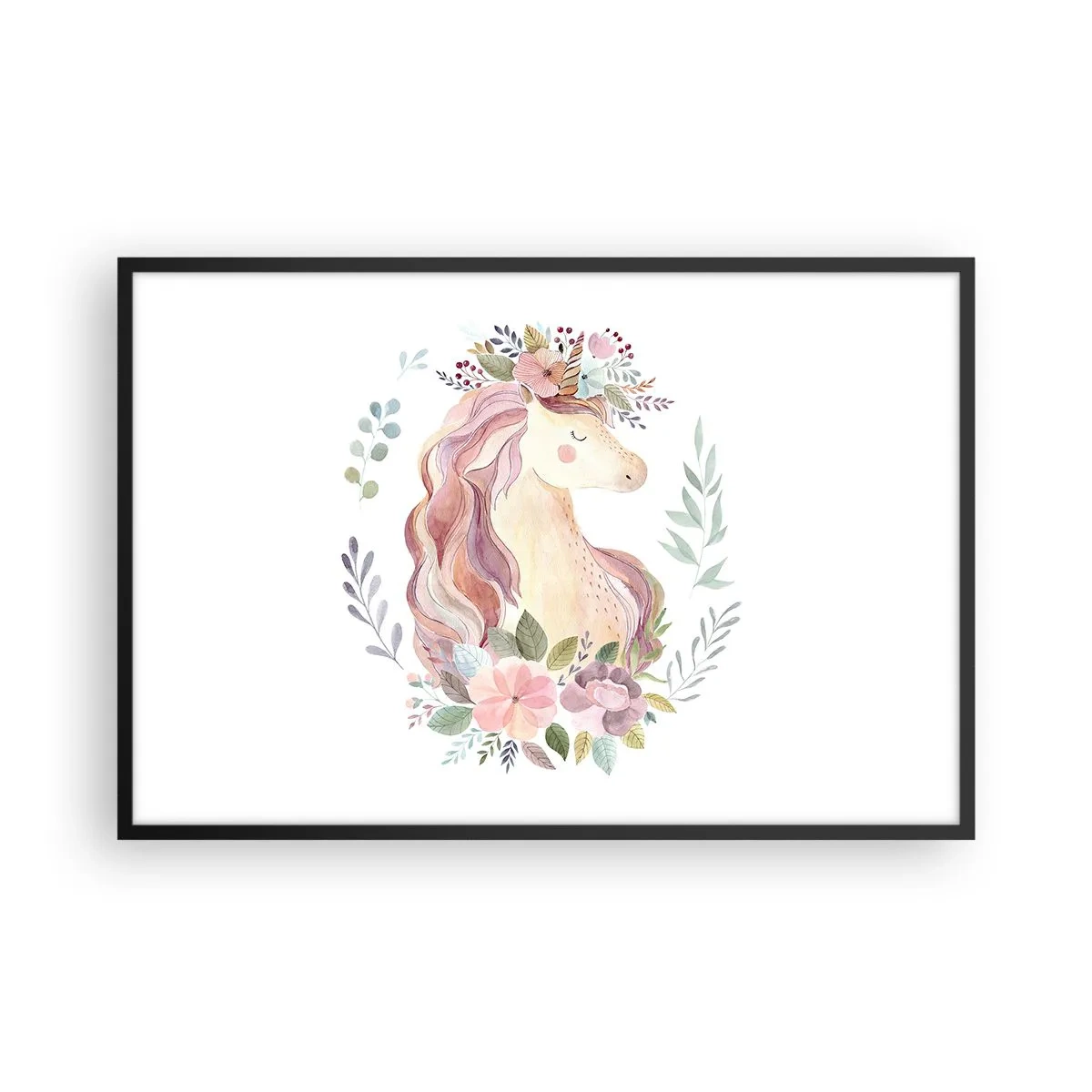 Poster in black frame - Invitation to the Fairytale World - 91x61 cm