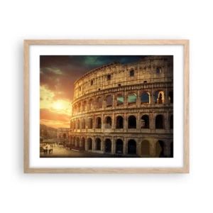 Poster in light oak frame - Colossal Impression - 50x40 cm