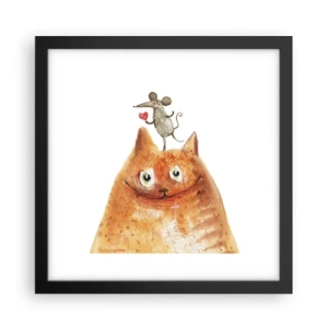 Poster in black frame - Love Paradoxes - 30x30 cm