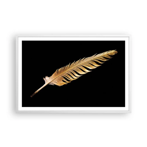 Poster in white frmae - High-Class Feather - 91x61 cm