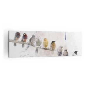 Canvas picture - Winged Encounter - 160x50 cm