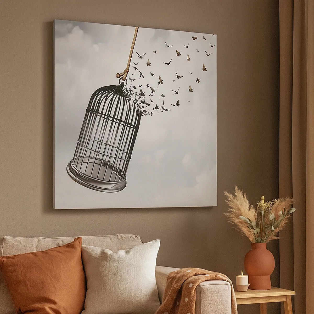 Canvas picture - Faith…Hope…Freedom! - 30x30 cm