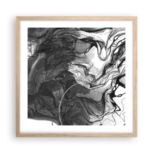 Poster in light oak frame - Wrapped up in Dreams - 50x50 cm