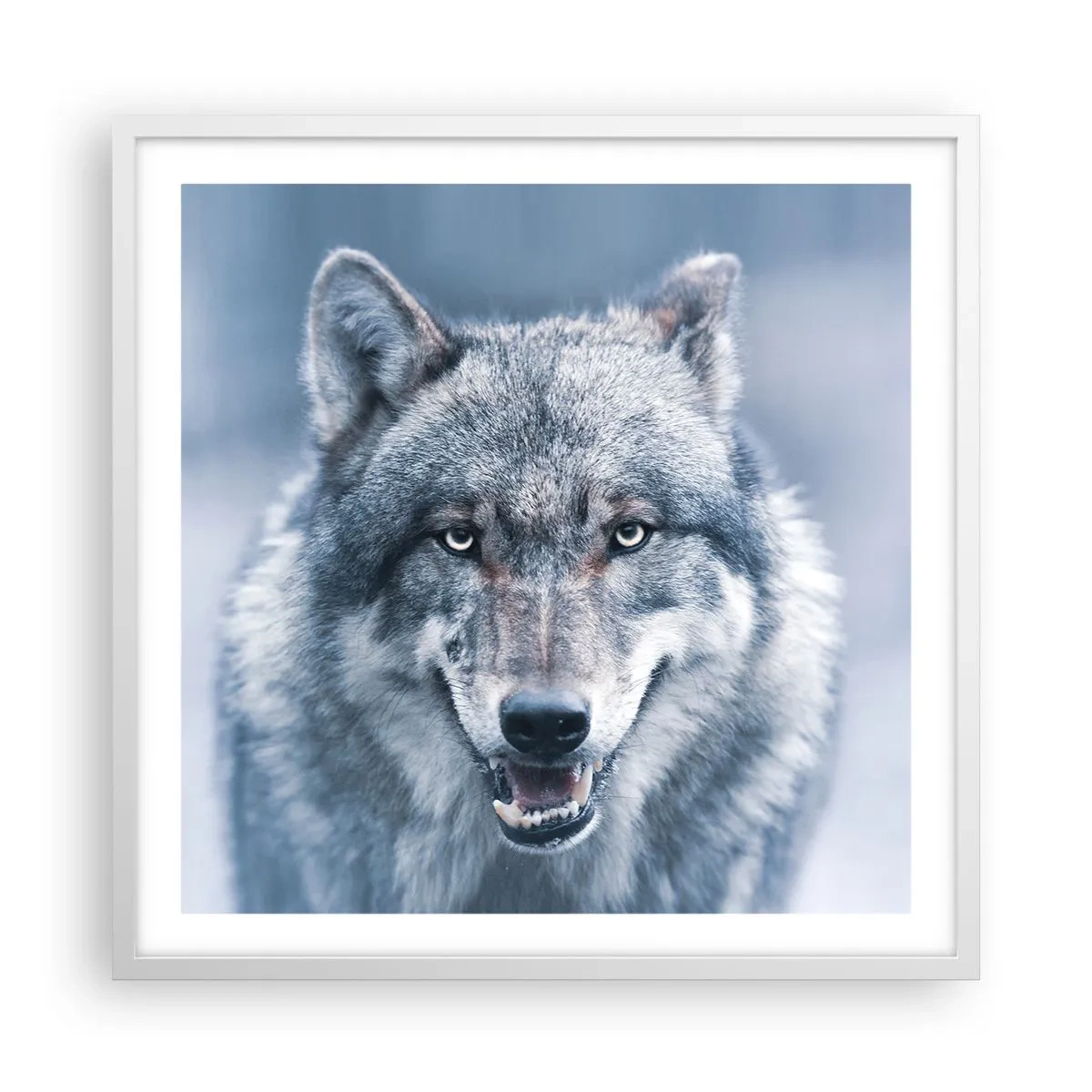 Poster in white frmae - Will You Take Up the Challenge? - 60x60 cm