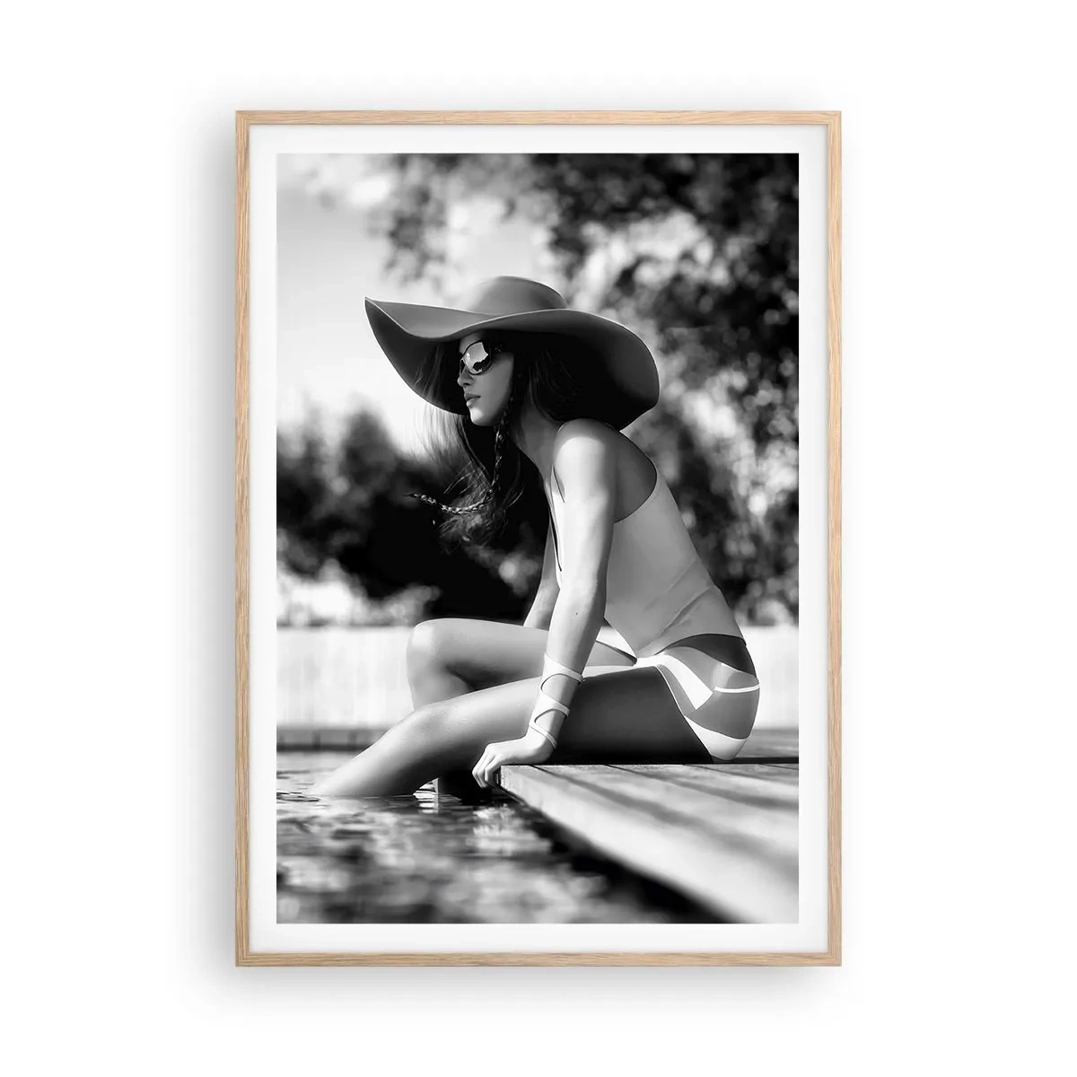 Poster in light oak frame - Summer Dream - 70x100 cm