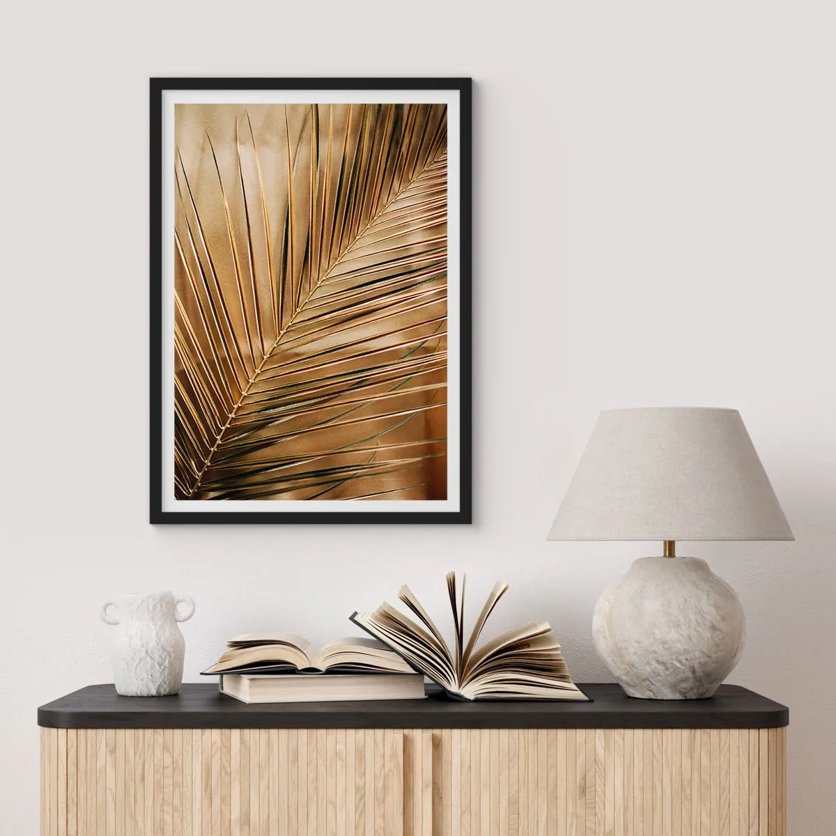 Poster in black frame - Natural Colonnade - 40x50 cm