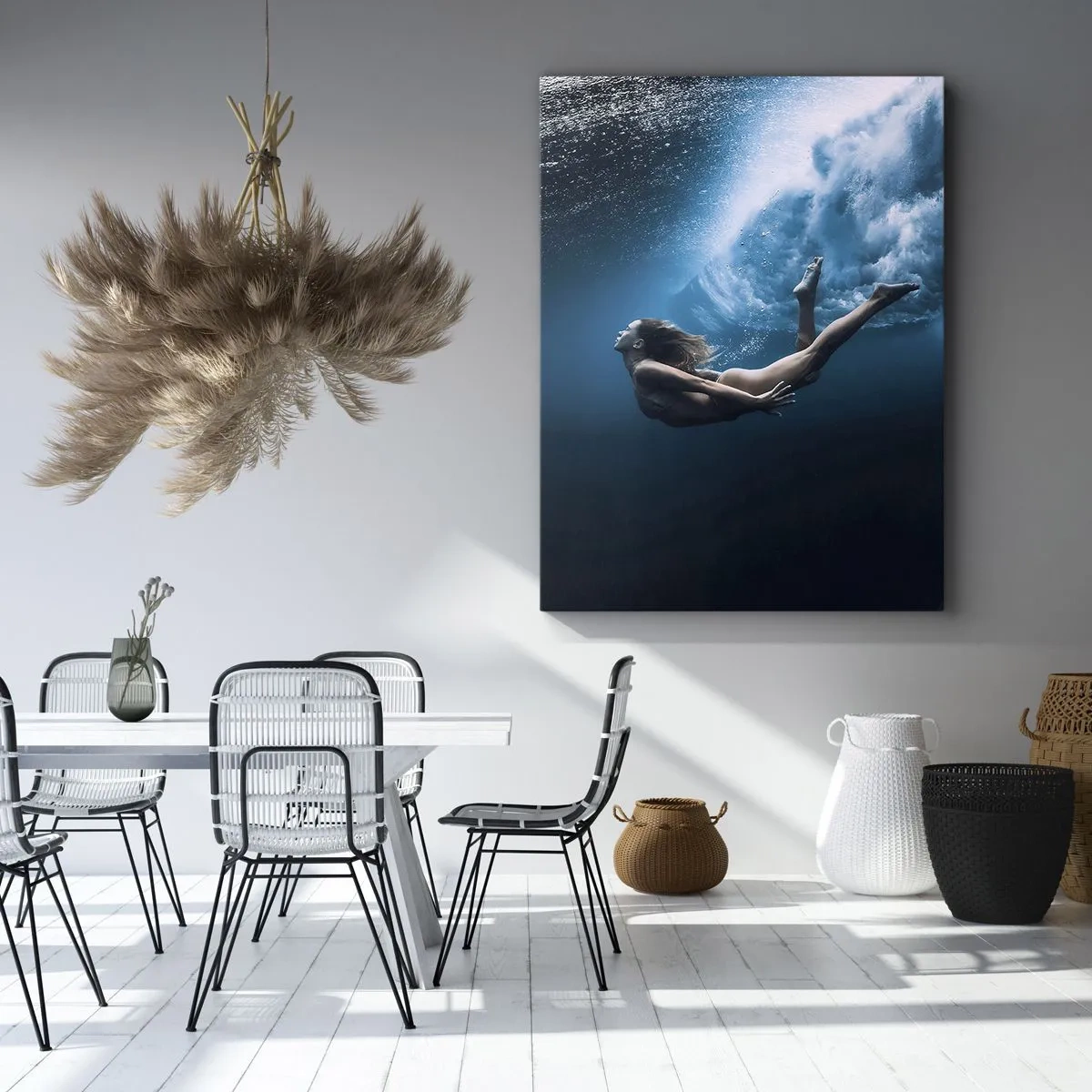 Canvas picture - Contemporary Syren - 55x100 cm