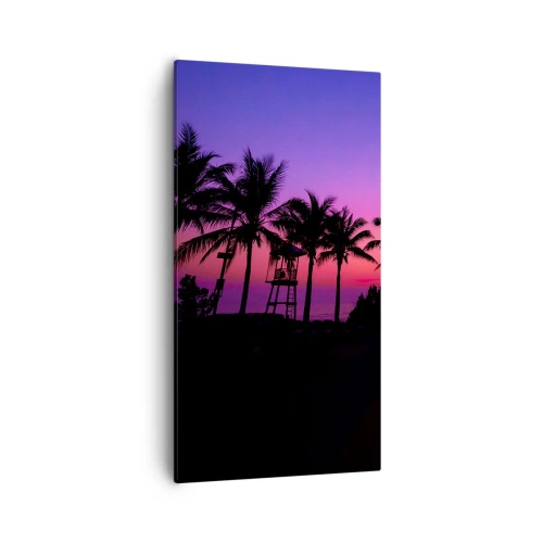 Canvas picture - Evening under the Palms - 55x100 cm