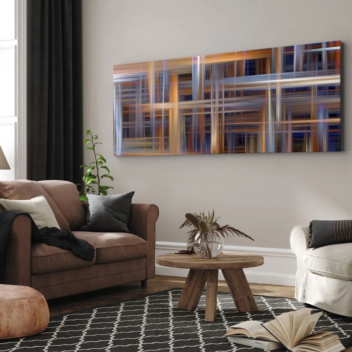 Canvas picture - Light Woven - 120x50 cm