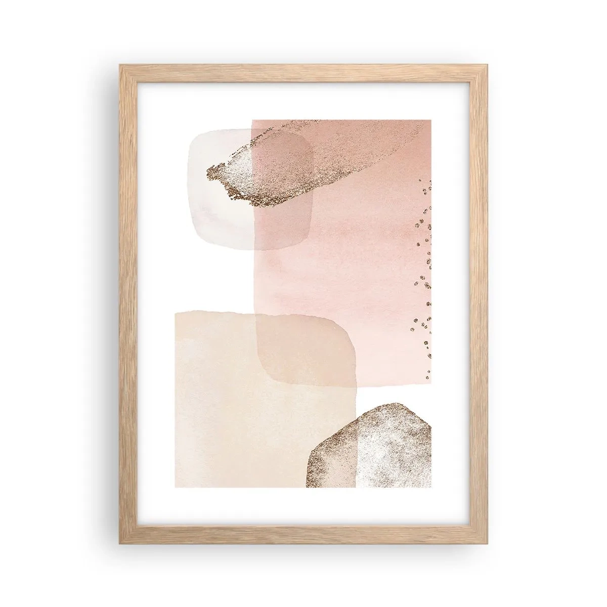 Poster in light oak frame - Look through Colour - 30x40 cm