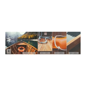 Photo Wallpaper Sample Premium Canvas - Mountain Hike - Landscape, Mountains, Alps - 100x30 cm