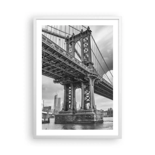 Poster in white frmae - To the Heart of a City - 50x70 cm