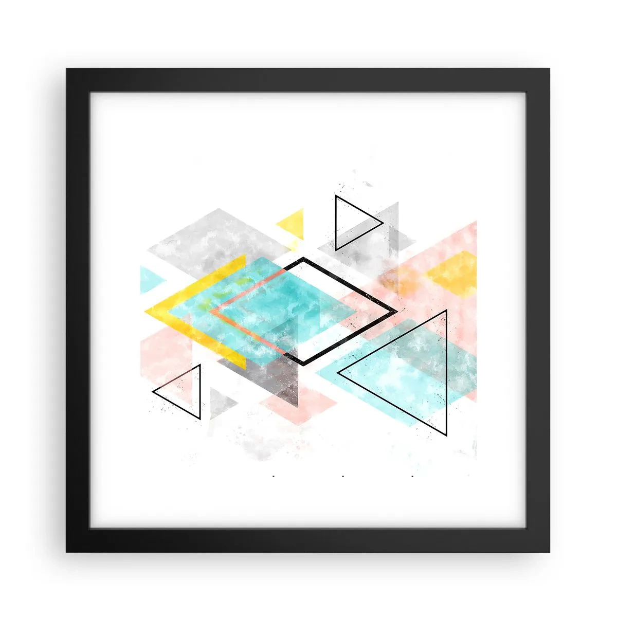 Poster in black frame - Geometric Play - 30x30 cm