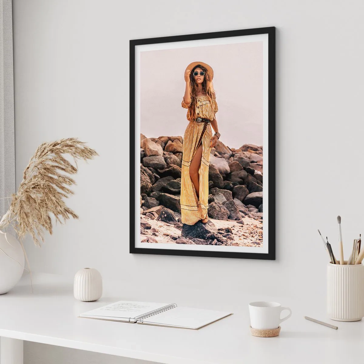 Poster in black frame - The Magic of Stones - 61x91 cm