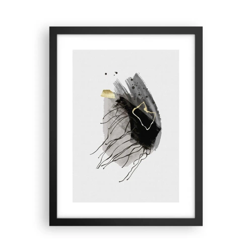 Poster in black frame - In Black and Gold - 30x40 cm