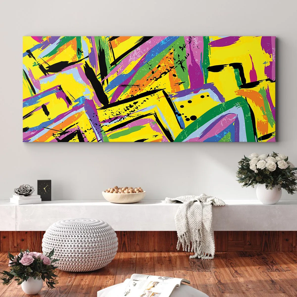 Canvas picture - Screaming from Joy - 120x50 cm