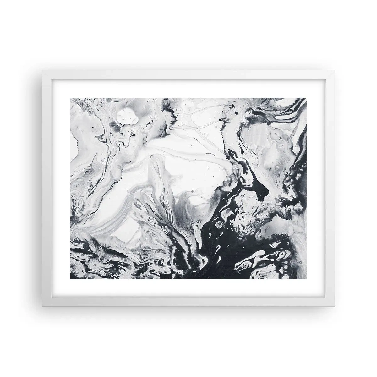 Poster in white frmae - Earth's Interior - 50x40 cm