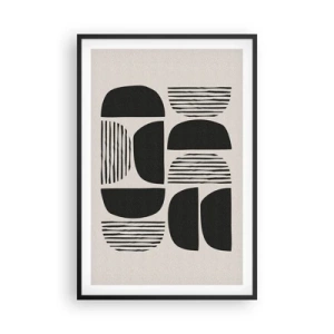 Poster in black frame - Half-Systems - 61x91 cm