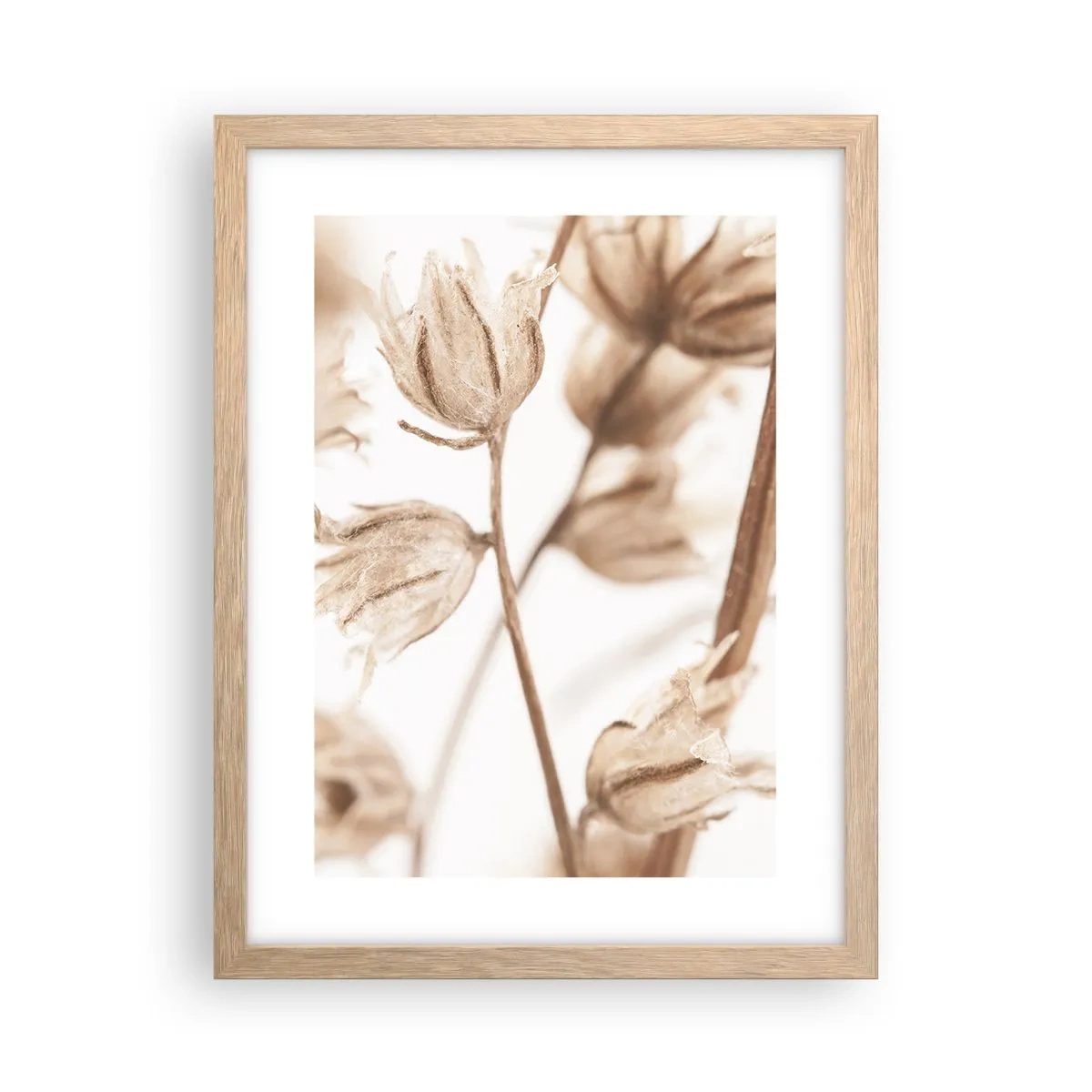 Poster in light oak frame - Ringing at the End of Summer - 30x40 cm