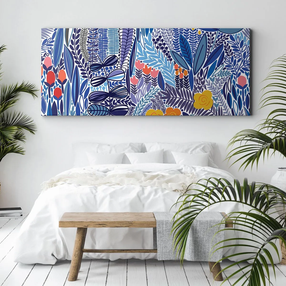 Canvas picture - Hawaian Garden - 90x30 cm