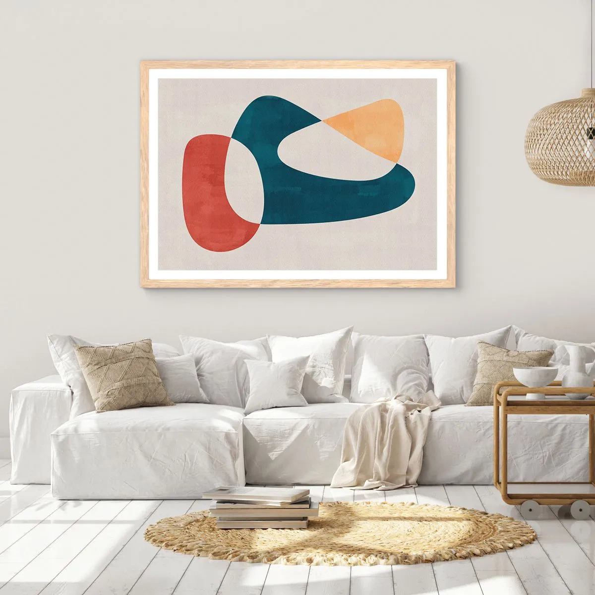 Poster in light oak frame - Influences and Metamorphoses - 40x30 cm