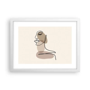 Poster in white frmae - Certain Line of Beauty - 40x30 cm